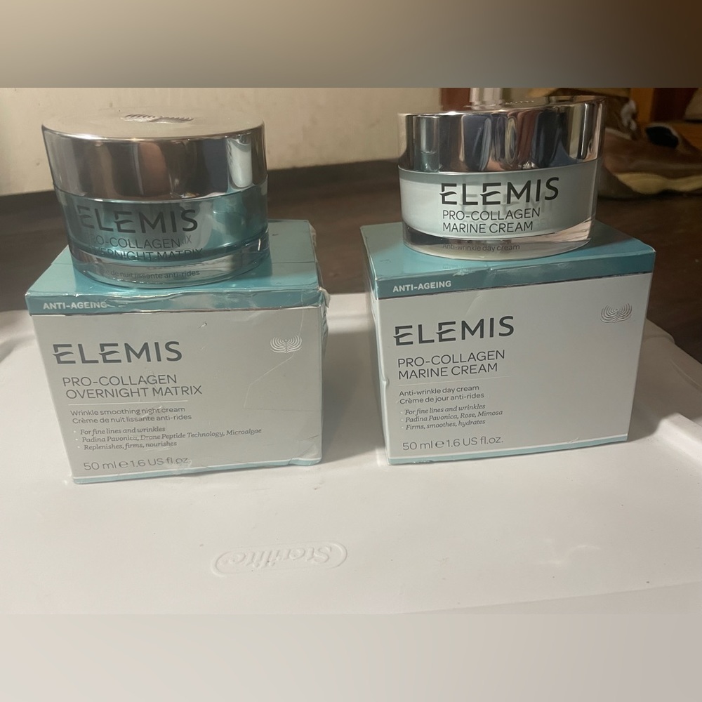 ELEMIS Pro-Collagen Marine Cream & Overnight Matrix Bundle